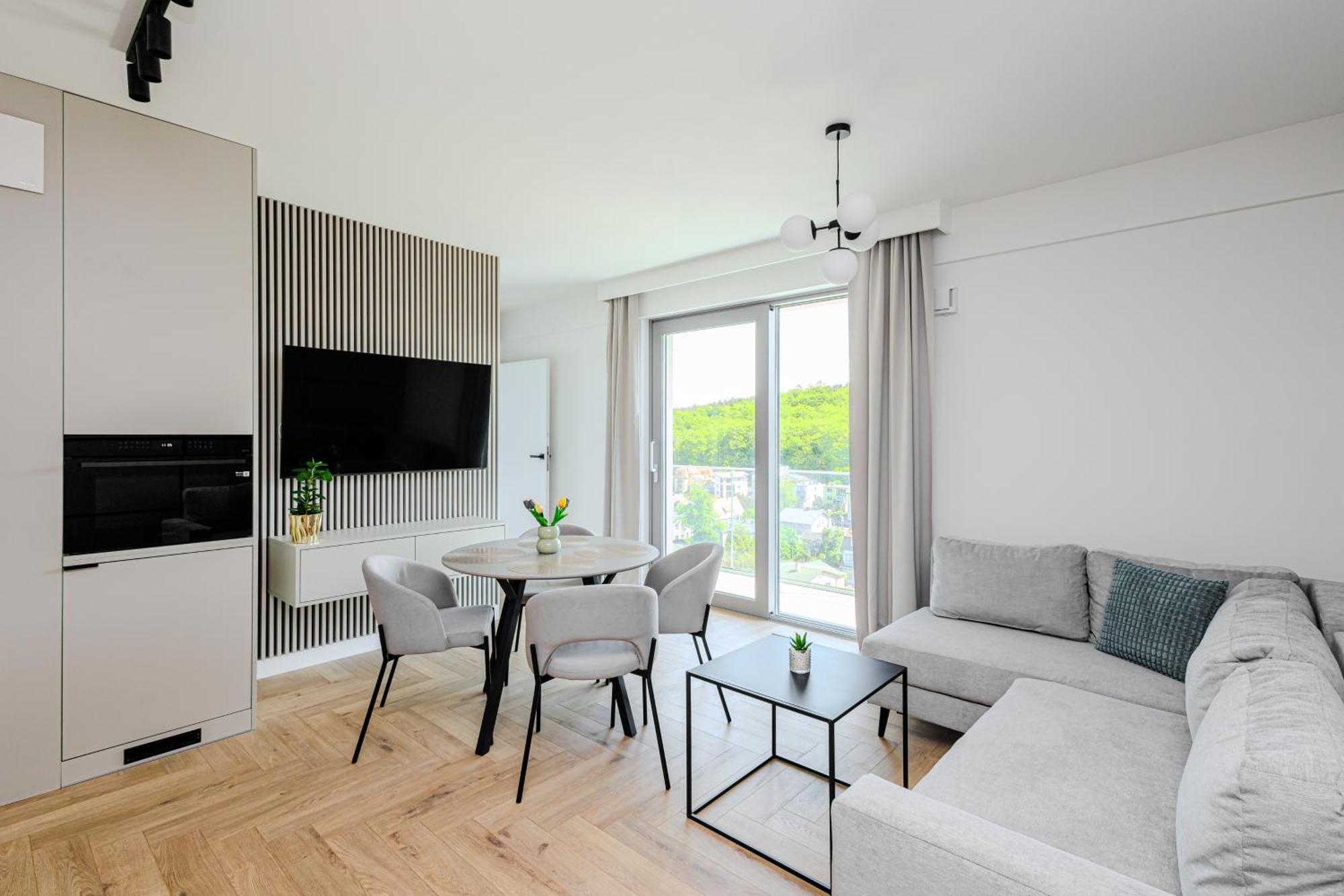 Balticus Apartamenty Deluxe Promenada Gwiazd 14 Мендзиздрое Стая снимка
